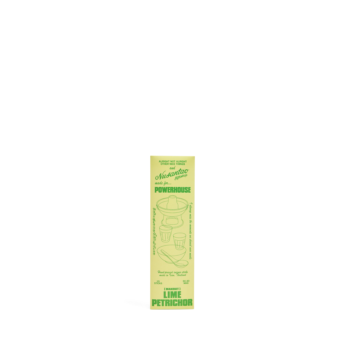 Lime & Petrichor Incense