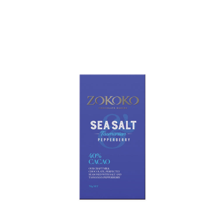 Sea Salt & Tasmanian Pepperberry Chocolate Bar
